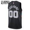 Maillot Enfant San Antonio Spurs Personnalisable 2025-26 Nike City Edition Noir Swingman